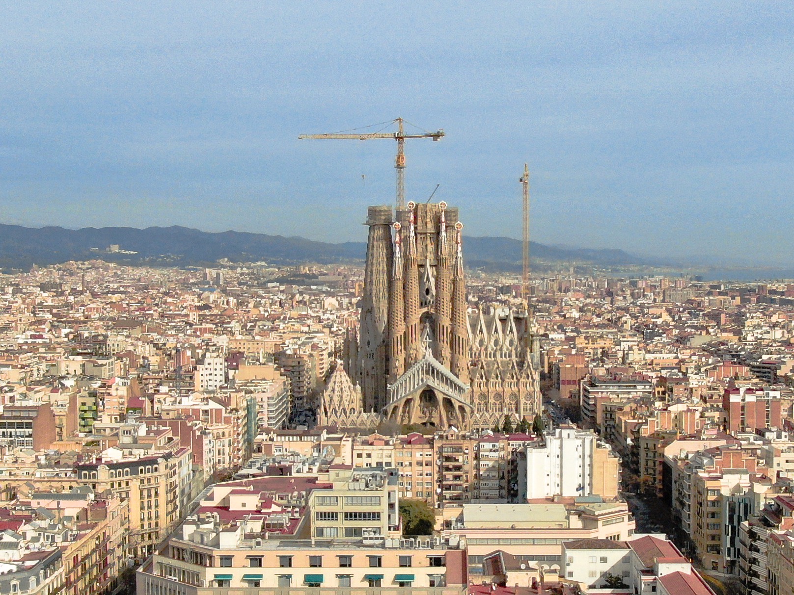 La Sagrada Familia Aerial