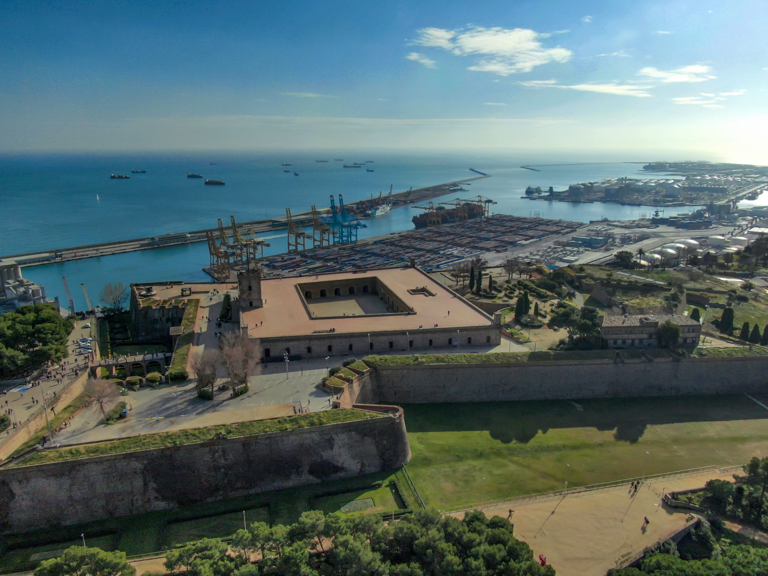 Castell de Montjuïc Aerial 
