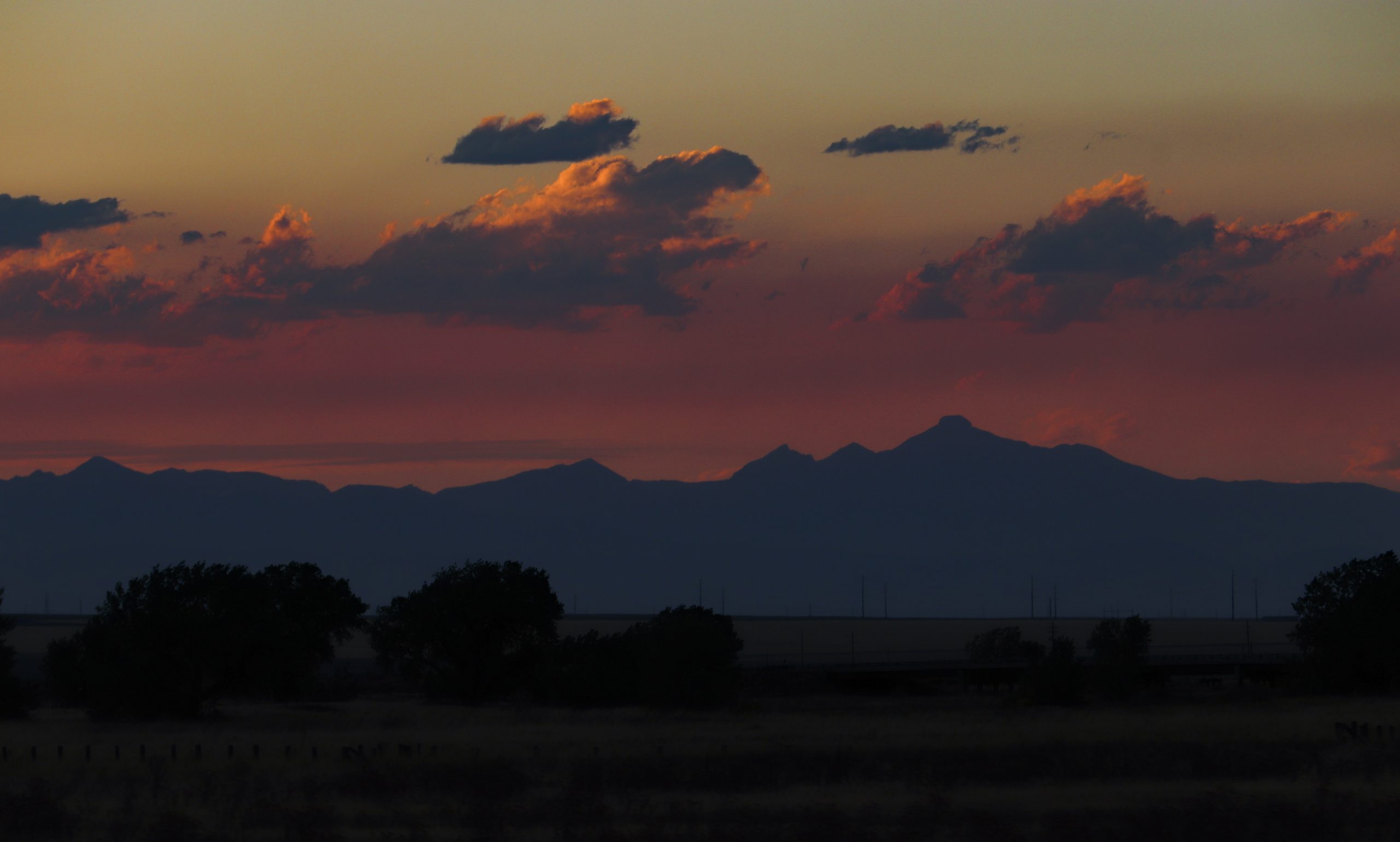 Mountains on Horizon in Colorado