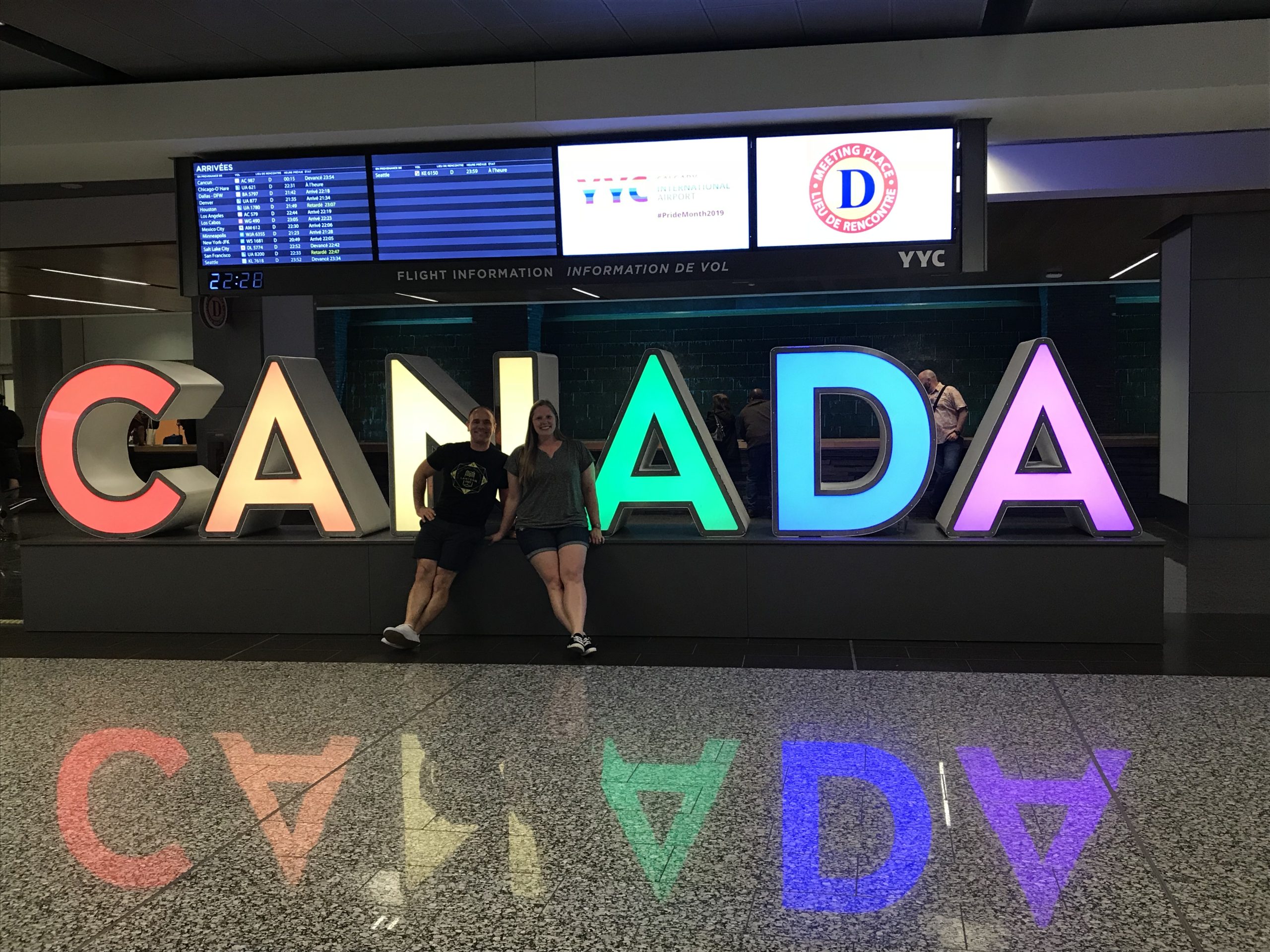 Calgary Airport Sign